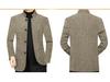 Men's Ethnic Style Woolen Stand-Up Collar Jacket - Business Casual, Warm Winter Wear for Middle-Aged Dads