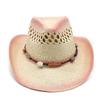 Hollow Western Cowboy Hat Men, Summer Eaves Sunscreen Straw Hat Women, British Jazz Top Hat