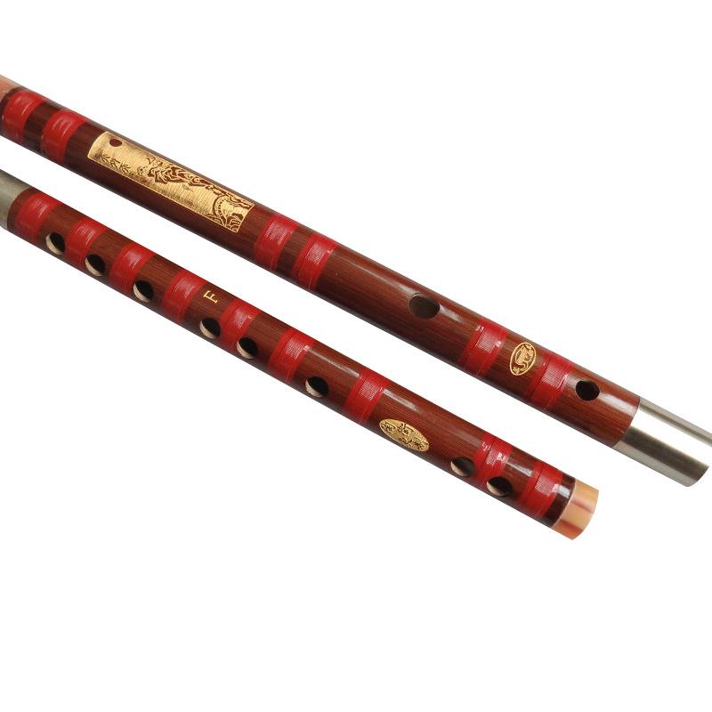Sudong 7805 Purple Bamboo Flute, Two-Section Copper Insert, for Adults and Students