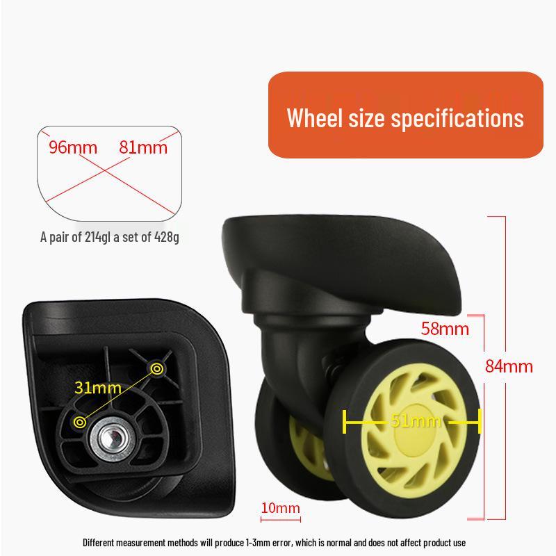 Universal Trolley Suitcase Replacement Wheels - Luggage Repair Accessories