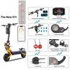 YUME X11+ EU Certifikovaná elektrická koloběžka, 6000W, Dva motory, 60V 27Ah Baterie, 11palcové pneumatiky, max. rychlost 95 km/h Tlumič řízení