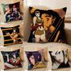 Anime Cowboy Bebop-Mädchen Cool Kissenbezug Komfort Sofa Bett Seidig elegant Unsichtbarer Reißverschluss Dekorative Kissenhülle
