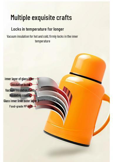 2026 Compact Thermos Flask - Lightweight Insulated Bottle for Home, Office, or Dorm Use