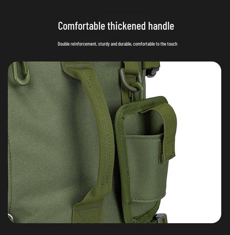 Outdoor Fishing Backpack with Rod Holder - Large Capacity Double Shoulder Lure Bag