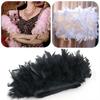 1M White Turkey Marabou Feathers Trim Ribbon Natural Feather for DIY Crafts Wedding Party Sewing Christmas Decoration