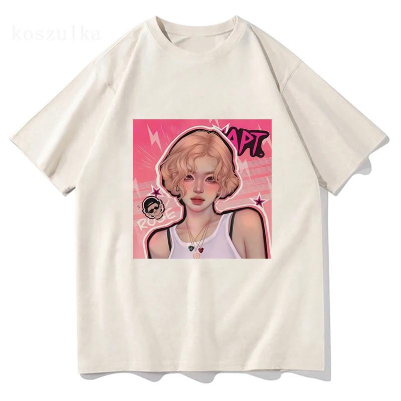 

ROSE Bruno Mars APT T Shirts 2026 Funny Womens Clothing Sweatshirt Retro Vintage Summer Tops Harajuku Comfortable Unisex T Shirt S