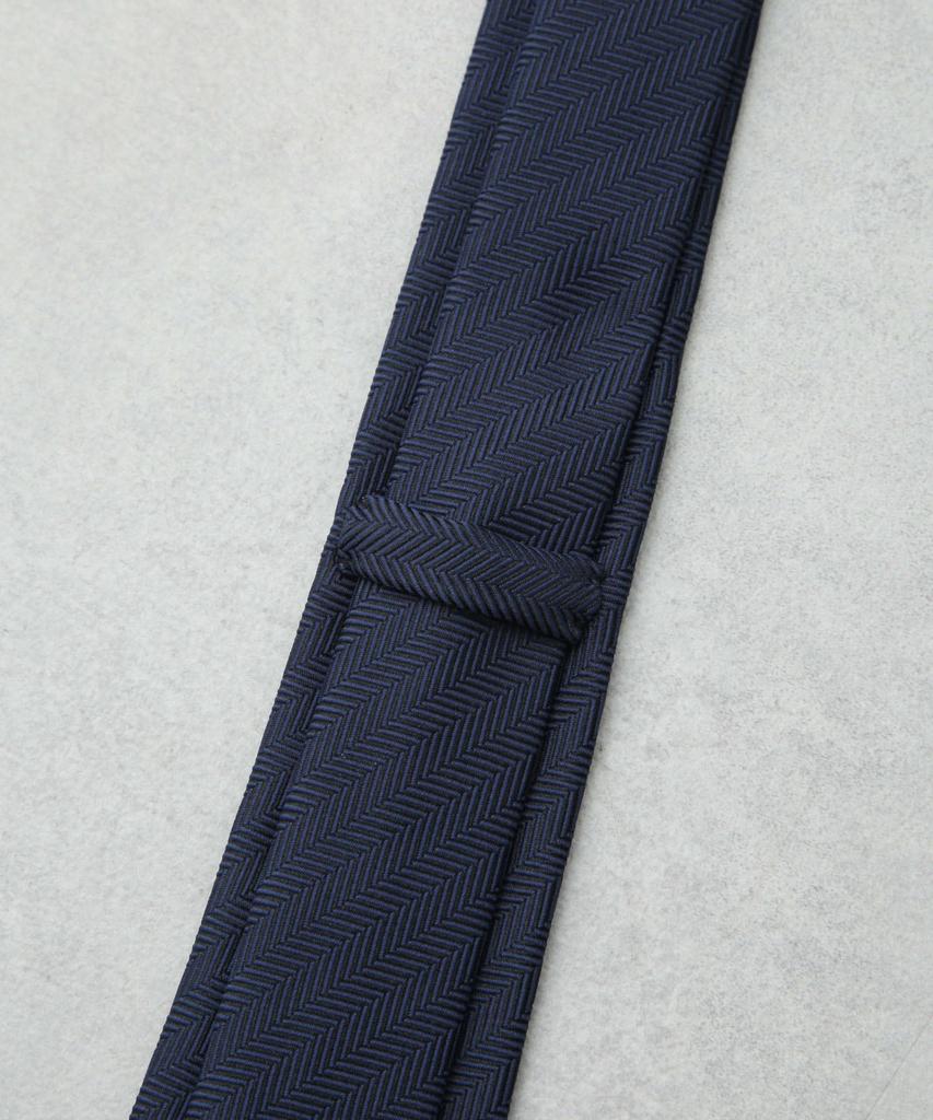 [Nano Universe] Kyoto Nishijin Washable Herringbone Solid Tie for Men F 103 Bordeaux 668-6142201