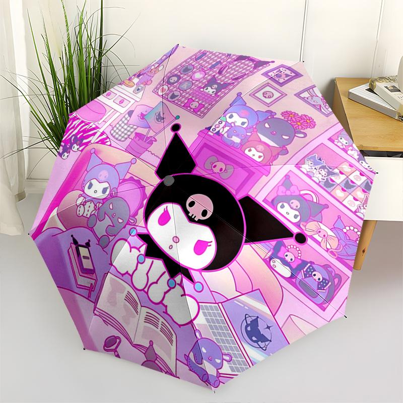 1pc Kawaii Cat Umbrella: Automatic Opening & Closing, Foldable Design, Outdoor Use, Perfect Gift for Fans and Travelers.N022