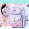 Adorable Girls Oxford Cloth School Backpack Lightweight With Cute Cartoon Design