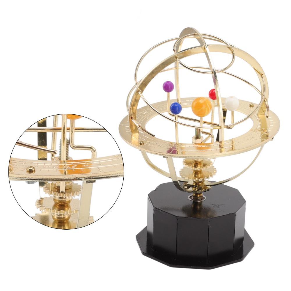 Eisen Orrery Modell Rotierendes Mechanisches Sonnensystem Modell Sonnensystem Modell Schreibtisch Dekoration