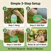 1-10PCS Reusable Fly Trap Hanging Wasp Hornet Catcher Plastic Insect Trap for Garden Orchard Farm Outdoor Pest Control