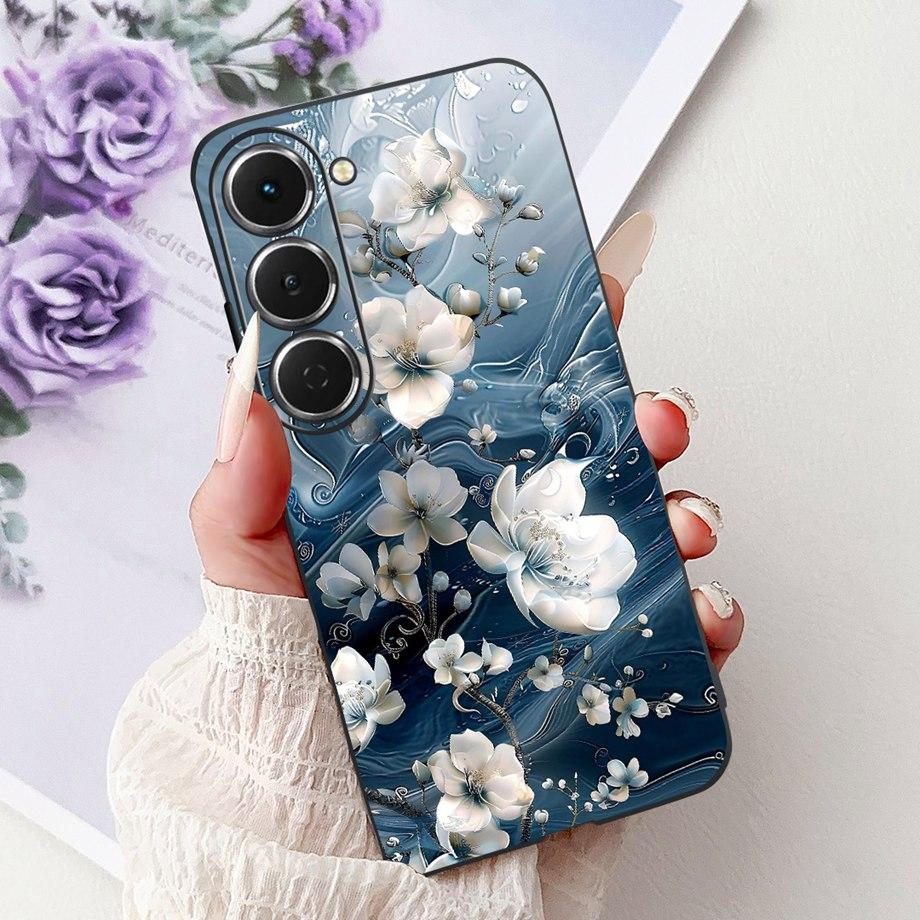 Soft Slim Silicone Cover For Tecno Spark 40 Pro Pro+ KM6 KM7 Funda Cat Rose Flower Dragon Fashion Pattern Shockproof Bumper Capa