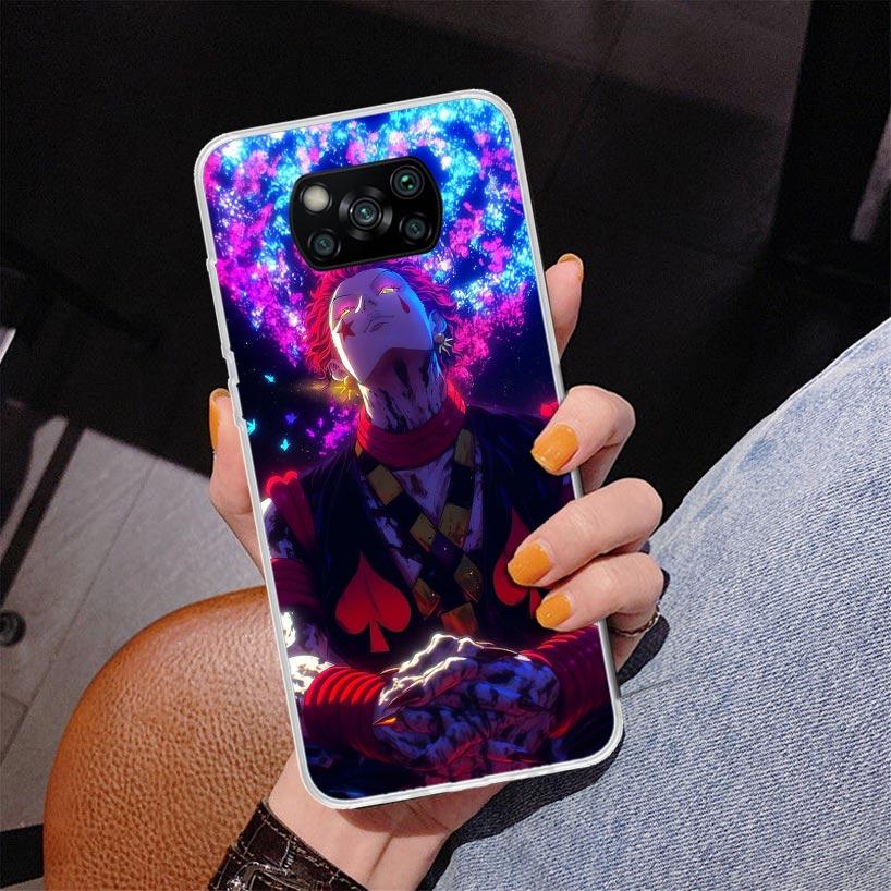 Huner X-Hunters Hisoka Phnoe Case for Xiaomi Poco X5 X6 X7 Pro X4 Gt F7 Ultra M8 M7 Redmi 15C 15 13C 13 12C 12 Unique Cover Coqu