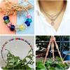 20/60/120 Pcs Faceted Rondelle Beads Color No Metal Core Large Hole European Beads Loose Slide Spacer Resin Beads Necklace Jewelry Making