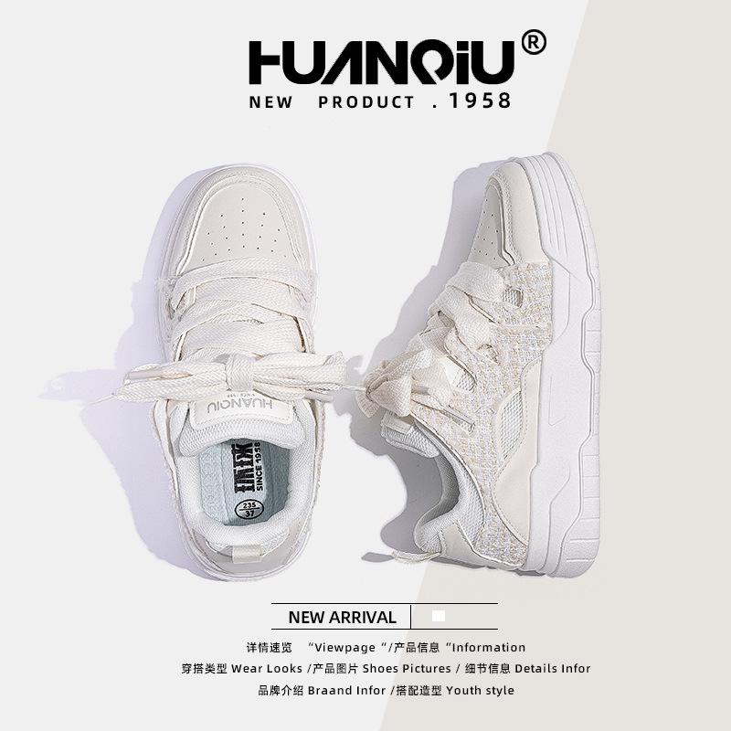 Global Platform White Shoes Women's ZHQ68001 Summer New Shoes Versatile Niche Casual Board Shoes Women