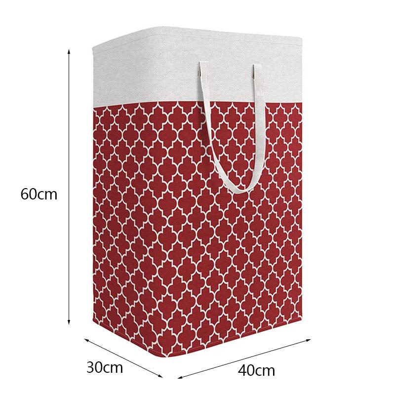 Modern Cotton Foldable Laundry Bin With Waterproof Material For Clothes And Toys