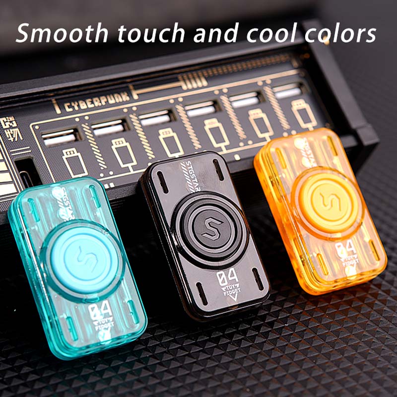 Edc Fidget Magnetic Slider And Fidegt Spinner Stress-Relieving Toy Luminous Anxiety Adult Translucent Toys Kids Gift