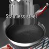 KOBACH 32cm 316L Edelstahl Wok mit Wabenmuster