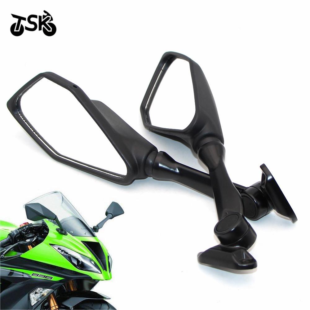 Rear Side Rearview Mirrors For Kawasaki Ninja ZX6R 636 300R EX300 ABS 2013 2014 2015 Motorcycle Accessories New