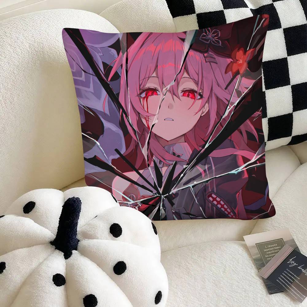 Evernight Hot Game Honkai Star Rail Pillow Case Square Pillow Bedroom Sofa Leisure Comfort Cushion Car Home Decoration