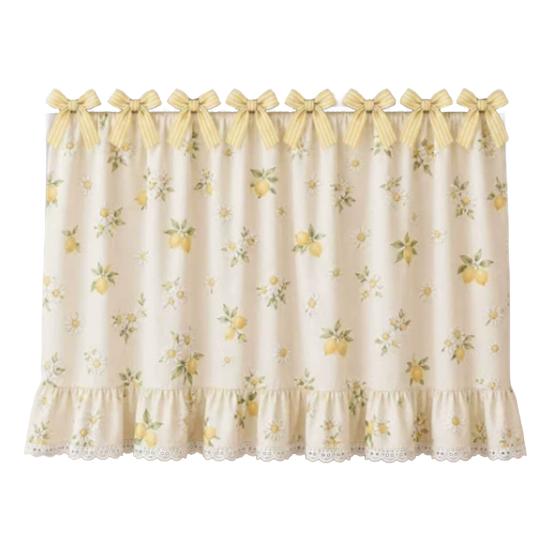 Oven Skirt with 7 Ribbon Ties Mushroom Flower Pumpkin Pattern Farmhouse Kitchen Decorative Cabinet Dishwasher Appliance Oven Curtain