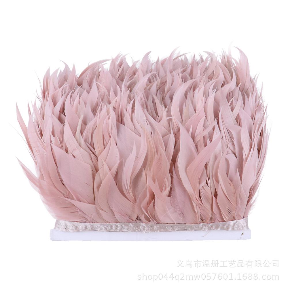 Goose Feather Tear Piece Clothing Accessories Material Color Goose Feather Skirt Cloth Belt DIY Stage Performance