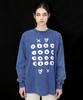 DAMAGE MNEMONIC Washed Blue T-Shirt_Washing Blue Ts