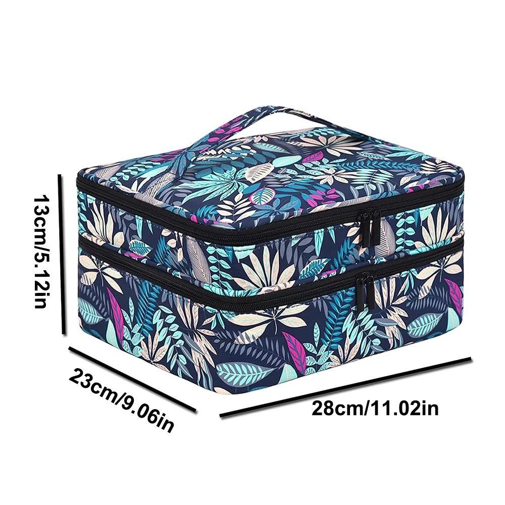 Holds 42 Bottles Nail Polish Storage Bag Removable Nail Kit Storage Carrying Case  Travel