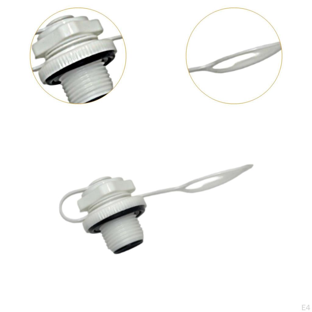 Aufblasbares Boot Luftventil 1-Wege-Aufblasung 24mm, mit Kappe Deckel Zubehör, Praktisch Tragbar