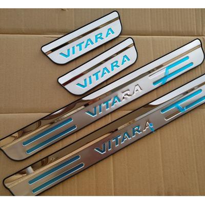 Car Accessories For Suzuki Vitara Door Sill Scuff Plate Stainless Steel Door Sills Pedal Car Styling Sticker 2017