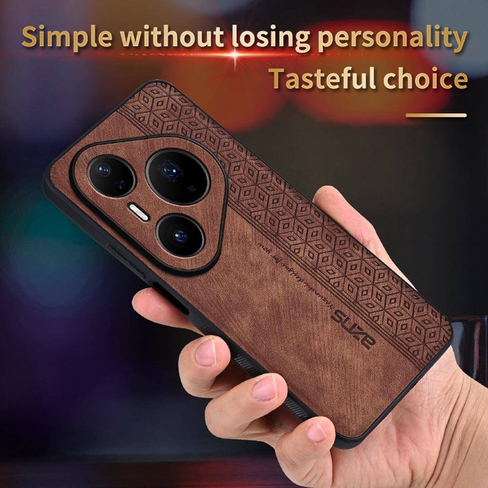 AZNS For Huawei Pura 80 Pro Case Protective PU Leather Covered TPU Phone Shell