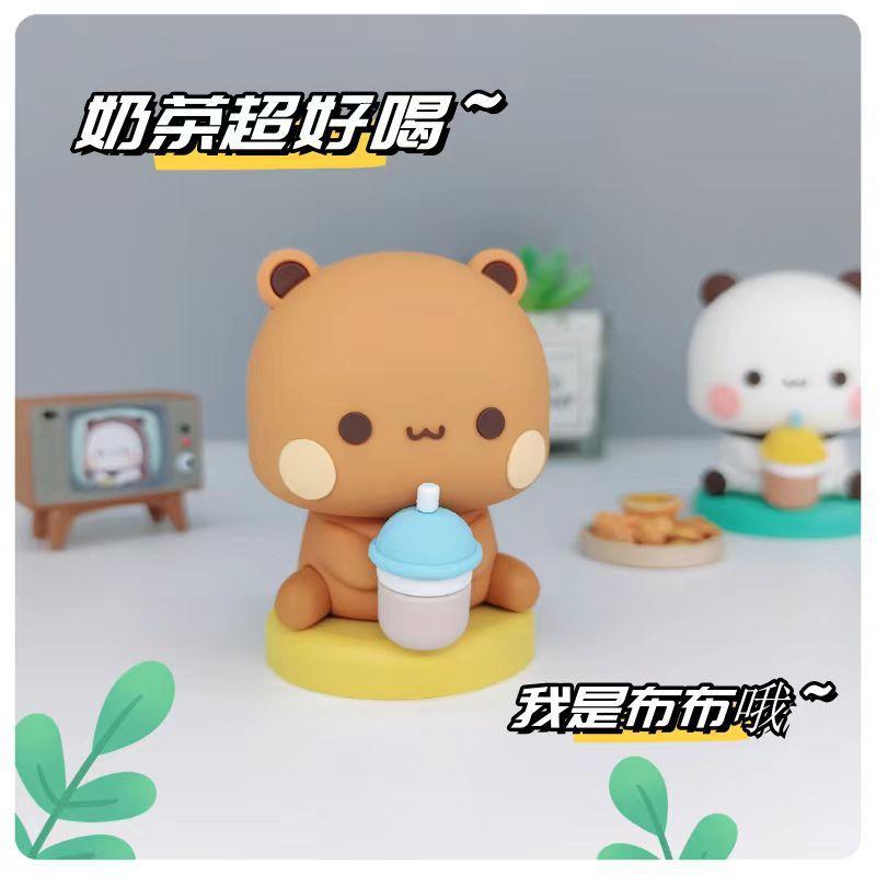 Bubu Dudu Anime Figurky Model Hračky Vzrušující Sběratelská Roztomilá Panda Figurka Kawaii Medvěd Panenka Ozdoba Domov Děti Vánoční Dárek
