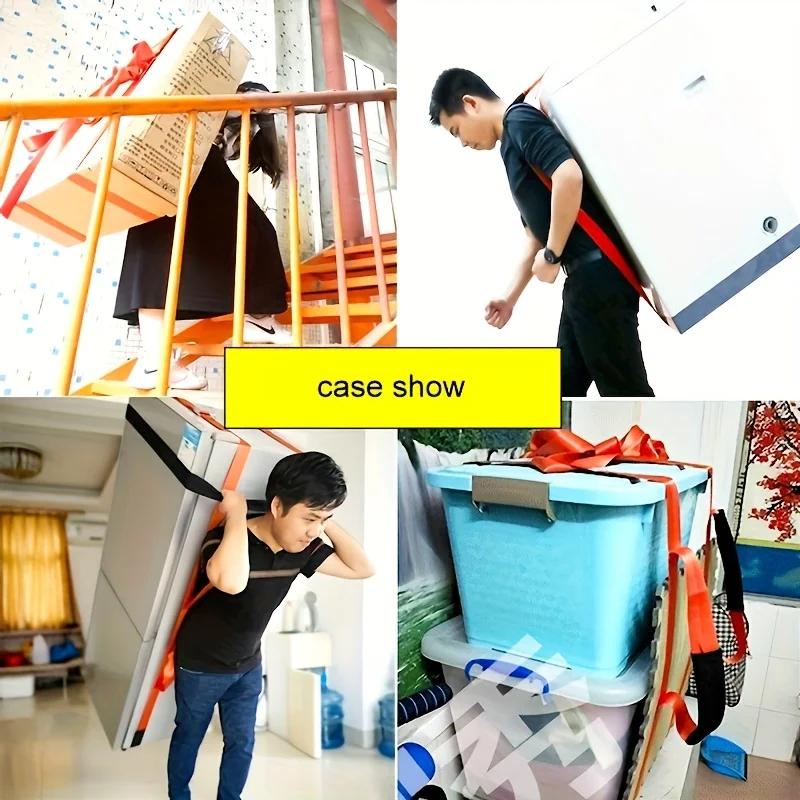 2pcs Adjustable Moving and Lifting Straps, Suitable for Single-Person Moving System, Suitable for Home Office Moving Company