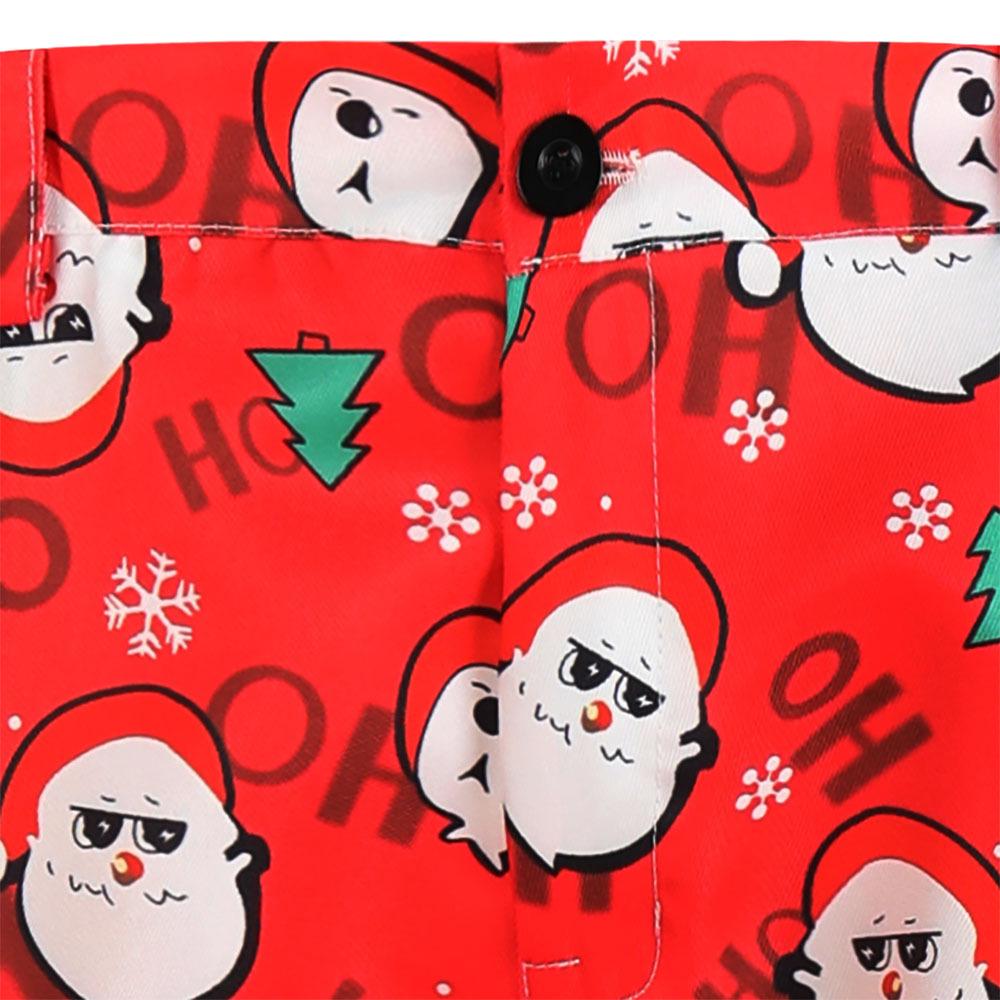 2022 Christmas Men's One-Button Printed Three-Piece Suit, Large Size, European & American Style