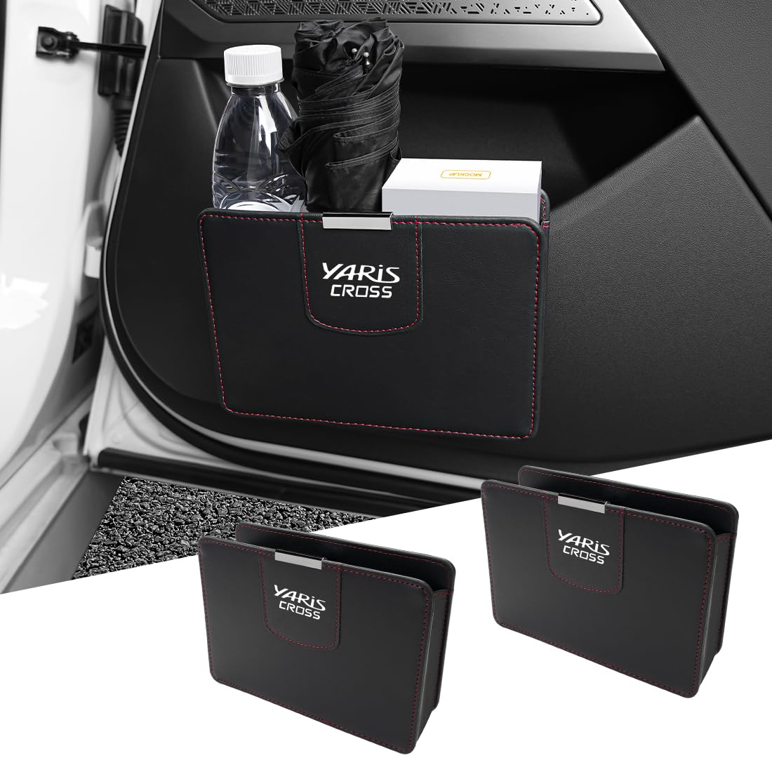 

Специальный ящик для хранения мусора для автомобиля Yaris Cross, Эксклюзивный логотип YARiS CROSS, Мелкие предметы, Yaris Cross Exclusive чёрный
