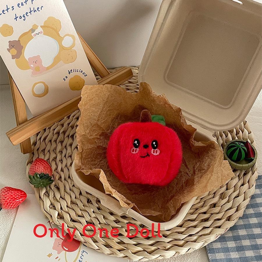 Watermelon Cherry Mini Fruit Plush Doll Keyring Girls Gifts Bag Decor Pendant