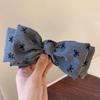 French Retro Bow Claw Clip Women'S  Back Of The Head Ponytail Clip Hair Accessories