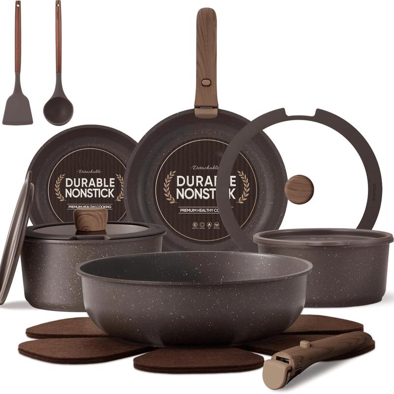 Zhishi 17-Piece Non-stick Ceramic Cookware Set