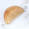 Authentic Horn Anti-Static Massage Comb - Unisex Straight Hair Care, Portable