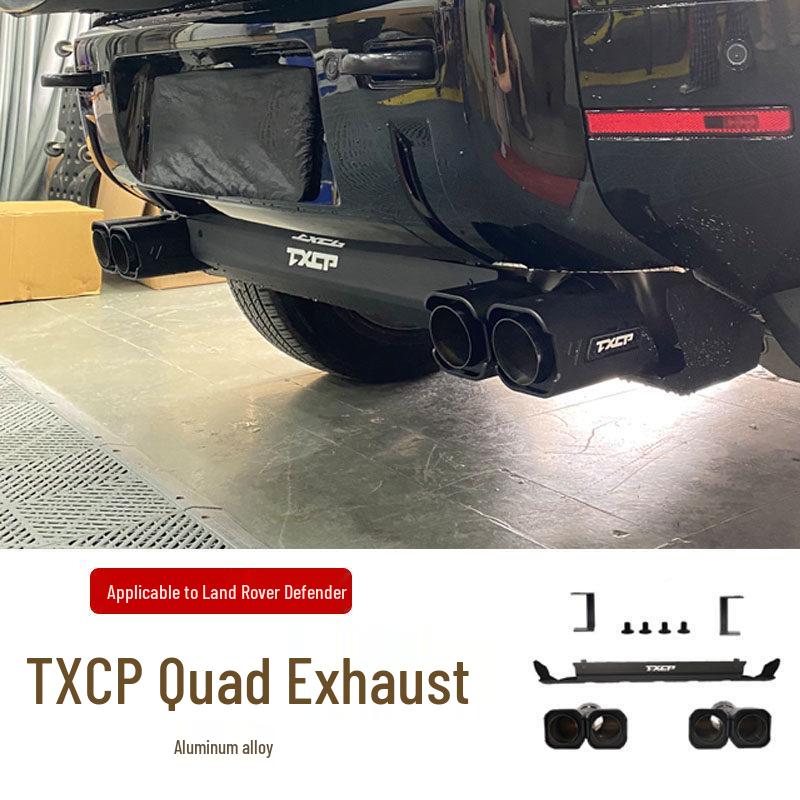 

Black Warrior Tailpipe Tip for Land Rover Defender 90/110: Round, Square, Quad Exhaust Decoration