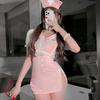 Sex lingerie sexy passion bed female split hip skirt nurse uniform cover