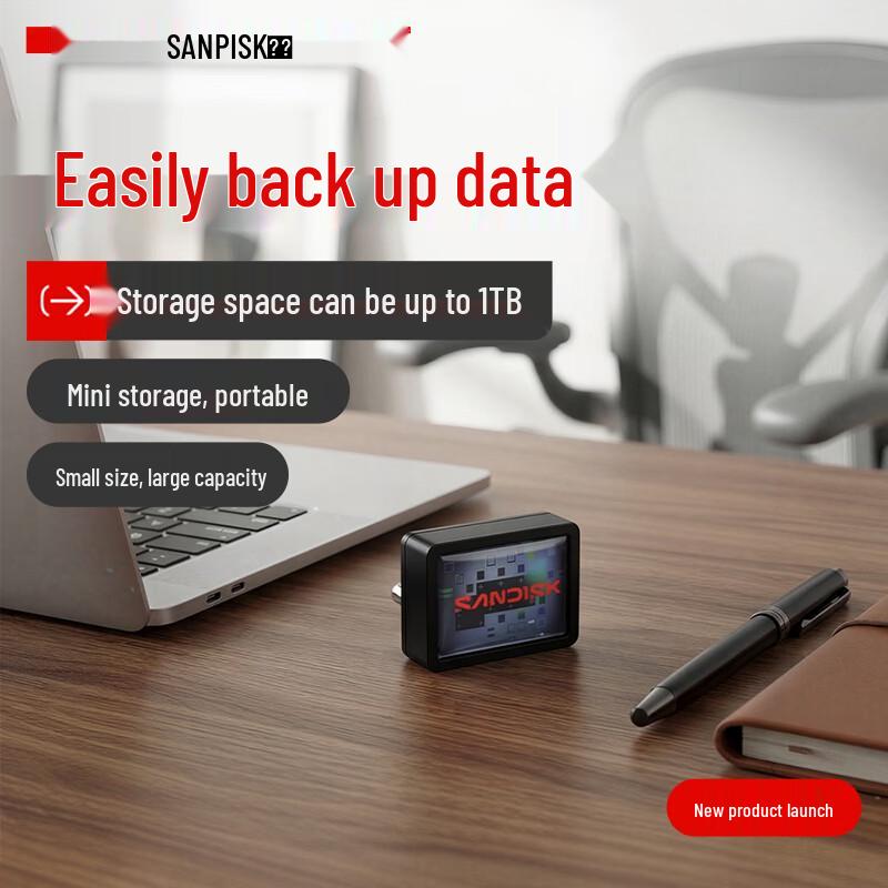 SanDisk CZ530 128GB USB 3.2 Type-C Mini Flash Drive
