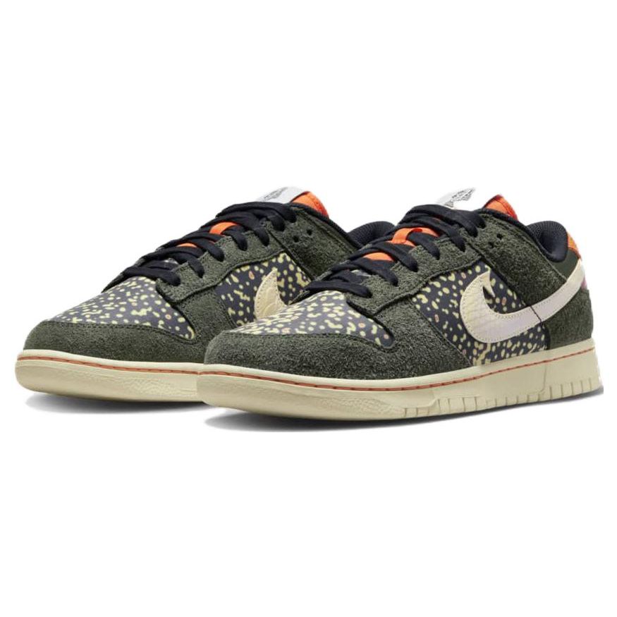 Nike Dunk Low SE Gone Fishing - Pstruh duhový Pánské tenisky Zelená Sekvoj Bezpečnostně oranžová FN7523-300