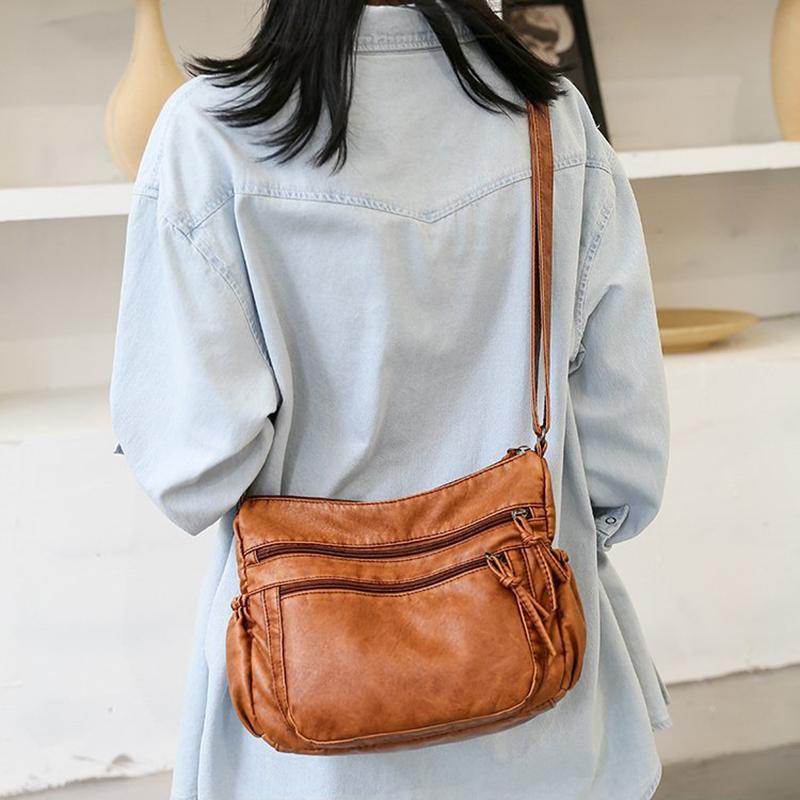 Univerzálna mäkká PU kožená kabelka a taška cez rameno pre ženy Veľkokapacitné crossbody kabelky Tote Bucket Bag Dámske Vysoko kvalitné kabelky Hobo Bag