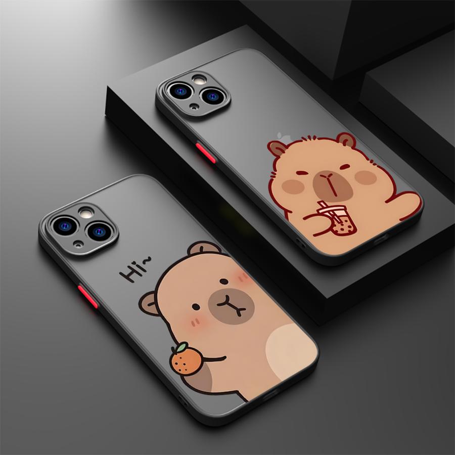 Cute Guinea Pig Funda Back Phone Cover Case for iPhone 17 Pro Max 16 Plus 13 Mini Air 7 8 SE 15 11 14 12 XS XR