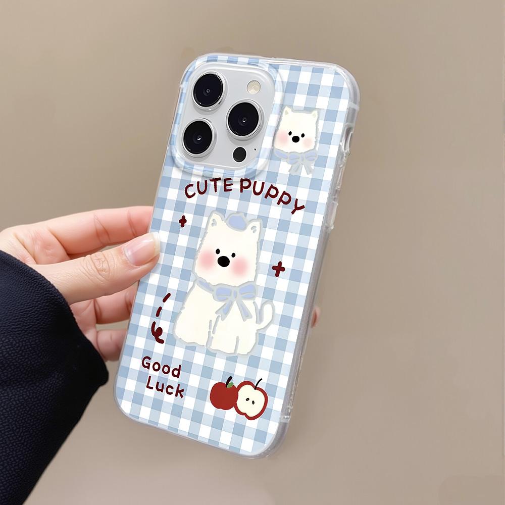 Painted Phone Case for iPhone 12 13 15 16 iPhone 16 12 13 14 15 Pro  14 15 16 Pro Max Coverage Shockproof Anti-Fingerprint Fresh Style Protective Case