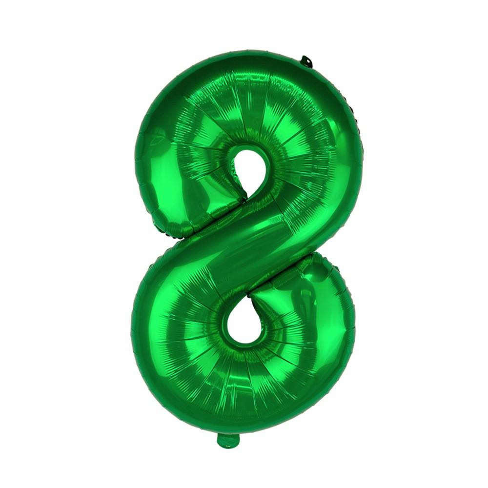 1/2pcs 32-Inch Green Number Balloons-Aluminum Foil Mylar Digit Balloons for Birthday Partie,Anniversaries,new Year&Celebrations