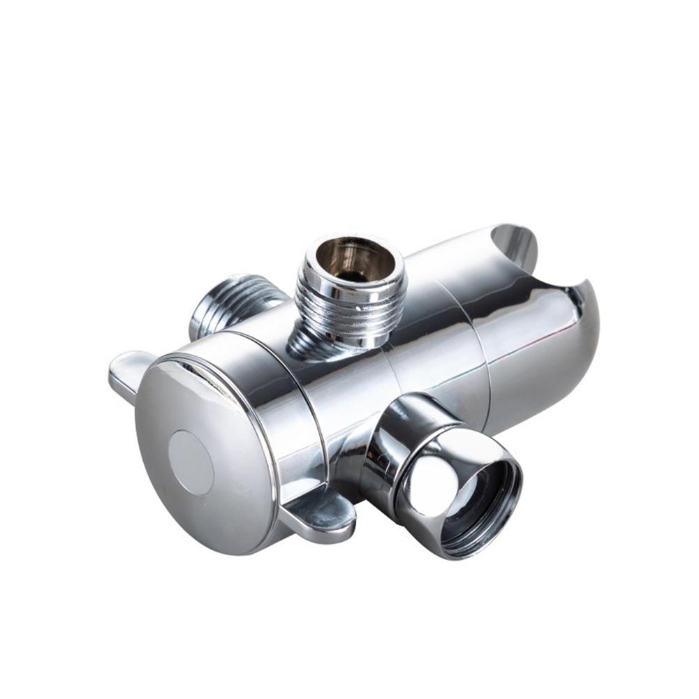Fixed Showerhead Connector 3-Way Diverter Bathroom Upgrade Versatile Shower Solution DIY Friendly Installation