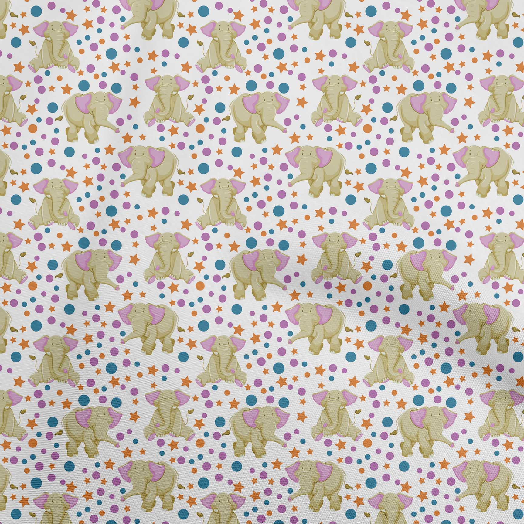 

OneOone Cotton Flex Black Fabric Circus Quilting Materials Print Швейна тканина у дворі 40 дюймів 42 Inch Wide - Viscose Chiffon білий