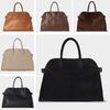 THE ROW Margaux 15 Suede Tote - Large Capacity Autumn/Winter Commuter Briefcase